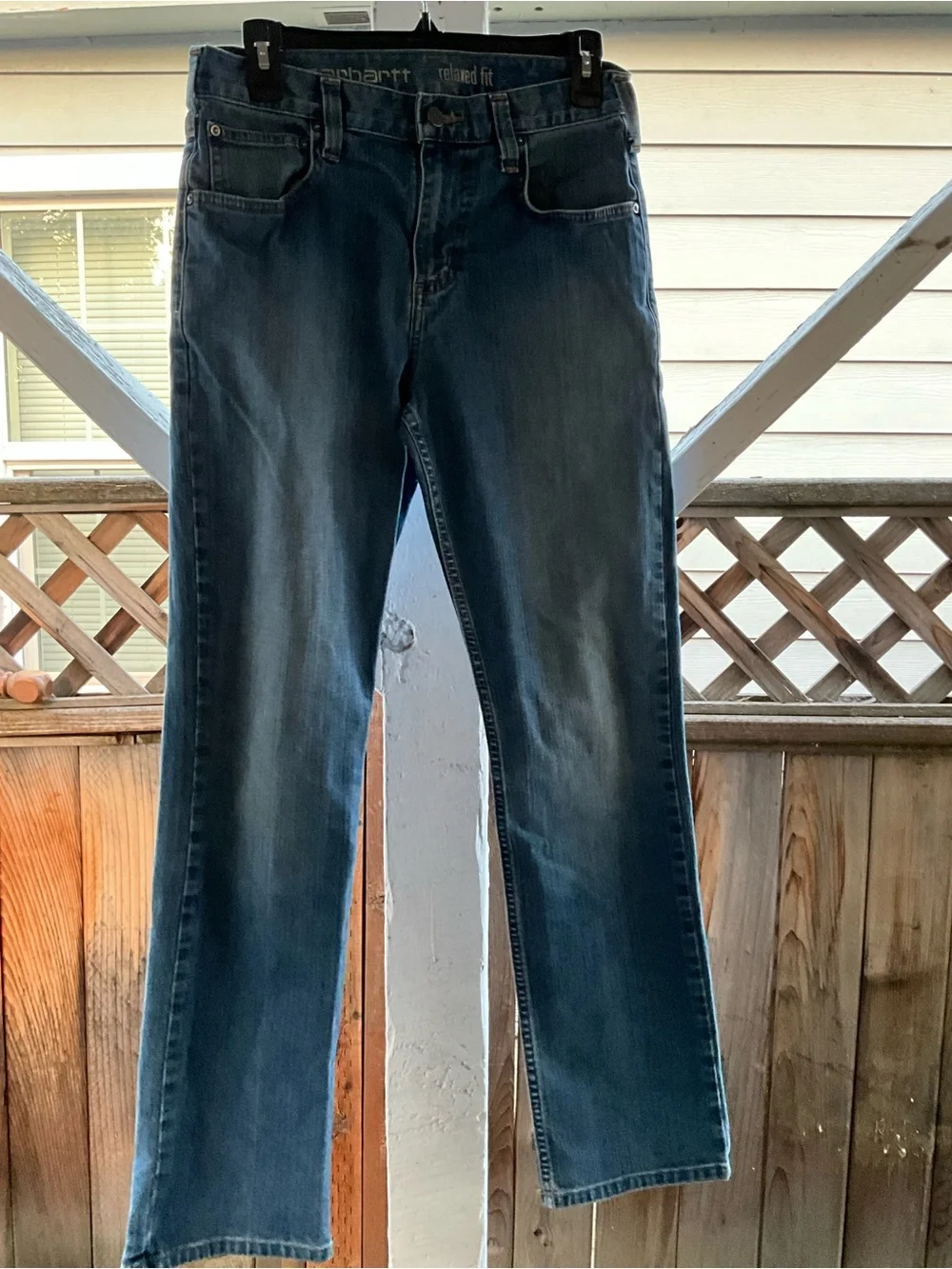 Carhartt Rugged Flex Relaxed Fit Straight Leg Jeans Mens 30x32 Blue 102804